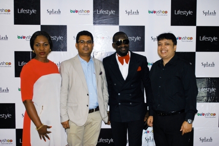 Chioma Okorie Mall Manager, Port Harcourt Mall, John Goldsmith Marketing Head, Artee Group, Reuben Collins, Comedian/ On Air Personality Today FM 95.1 Port Harcourt, and Atanu Mukherjee Business Head, Artee Group at the launch of Babyshop, Splash and Lifestyle Stores in Port Harcourt recently.