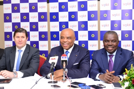 L-R: Chief Finance Officer, Seplat Petroleum Development Company plc, Mr. Roger Brown, Chairman of the company, Dr A.B.C Orjiako and Chief Executive Officer, Mr. Austin Avuru at the 2016 Annual General Meeting of the company, which held at the Civic Centre, Victoria Island, Lagos on Wednesday
