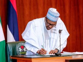 BREAKING: Buhari Signs His Last Budget As President