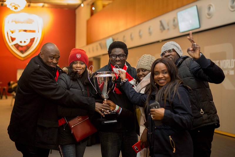 MTN-Arsenal Fans at the Emirates Stadium