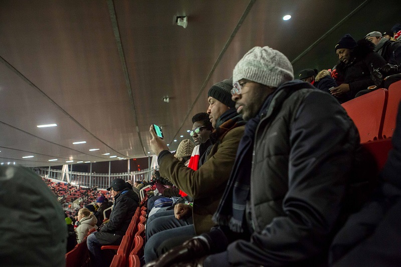 MTN-Arsenal Fans at the Emirates Stadium