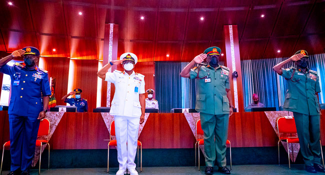 service chiefs Insecurity: Service Chiefs Honour Senate's Invitation