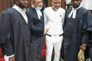 IPOB Leader, Nnamdi Kanu In Court Amid Heavy Security Presence