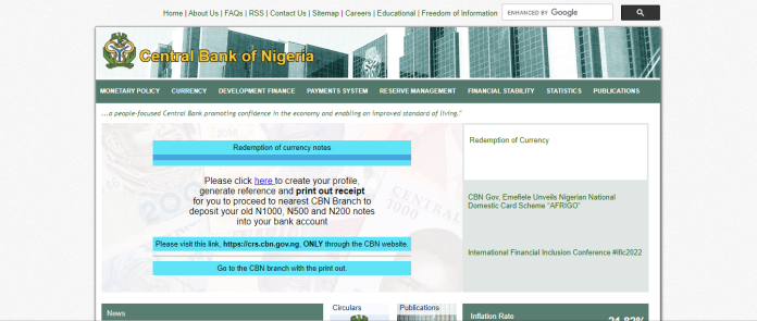 CBN Opens Portal For Depositing Of Old Naira Notes