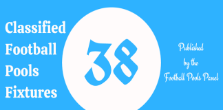 Week 38 Pool Result for Sat 21, Mar 2026, UK 2025/2026