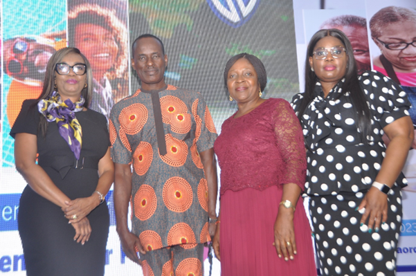 L-R: Nike Bajomo, Executive Director, Business Development, Stanbic IBTC Pension Managers; Emeka Ephraim, Head, Pension Department, Rubber Research Institute, Benin; Flora Egbadon, Director, Supply and Administration/Secretary, Edo State Pension Bureau and Yinka Johnson, Head, Business Development, Stanbic IBTC Pension Managers during the 2023 pre-retirement seminar for retirees organised by Stanbic IBTC Pension Managers in Benin, Edo State.