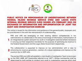 LIRS, FIRS Issue Public Notice On Joint Tax Audit/Investigation