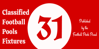 Week 31 Pool Result For Sat 31, Jan 2026, UK 2025/2026