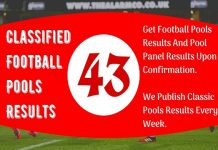 Week 43 Pool Fixtures for Sat 25, Apr 2026, UK 2025/2026