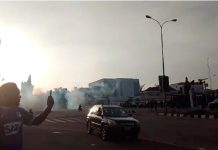 Police Disperse #Releasennamdikanunow Protesters After Regrouping In Abuja