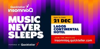 Insomniaq Debuts This December As Quickteller’s Bold New Music And Culture Experience