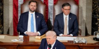 Donald Trump Delivers State Of The Union Address As Global Tensions With Iran Escalate