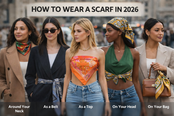 Five stylish ways to wear scarves