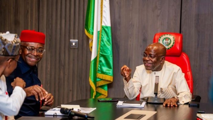 Gov Otti with Presco officials