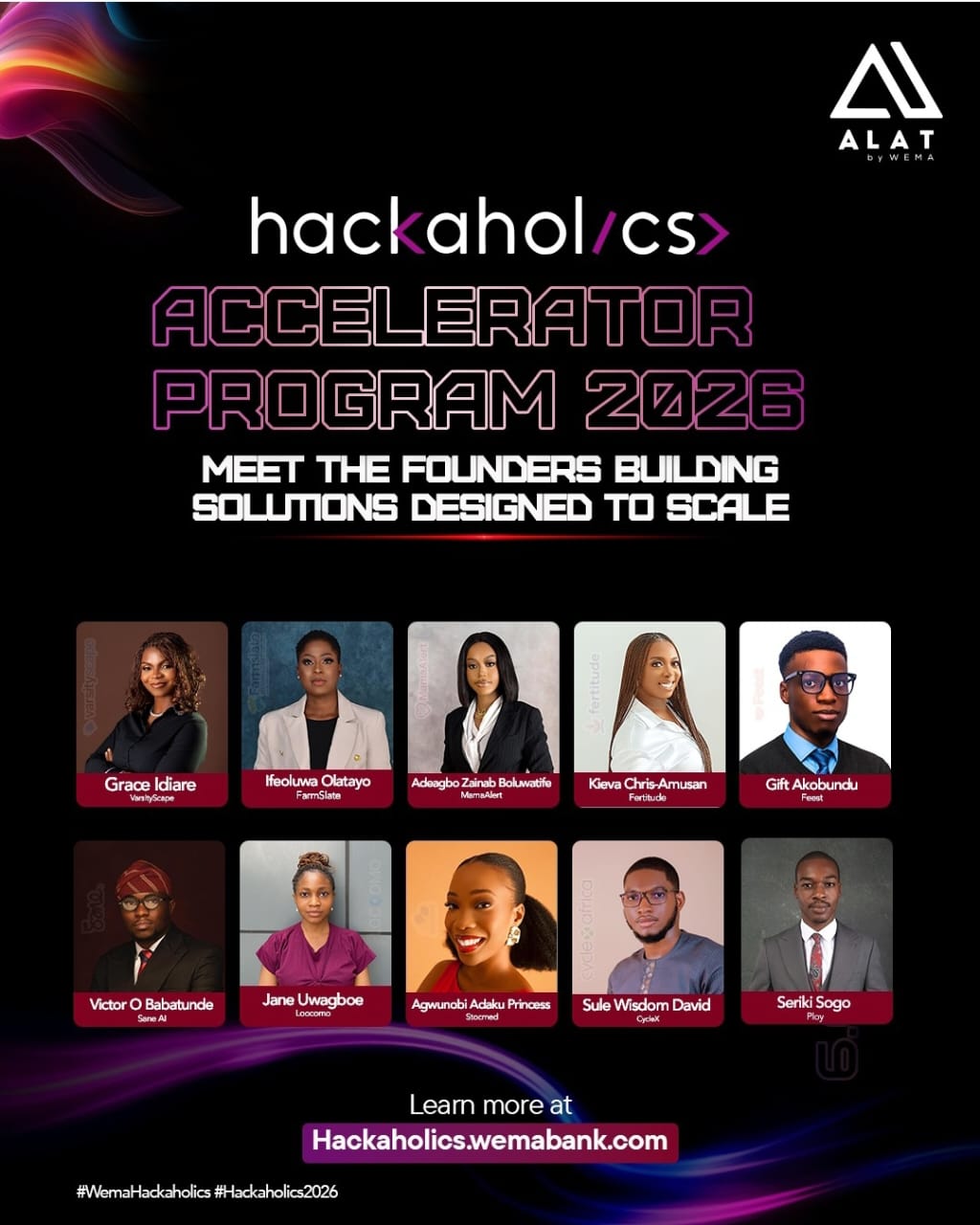 Wema Bank launches hackaholics accelerator 2026 cohort with 10 Nigerian startups