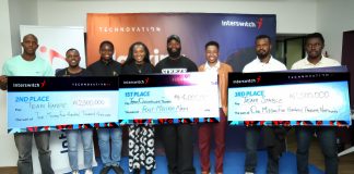 Interswitch awards ₦10 million to winners of technovation 4.0 hackathon