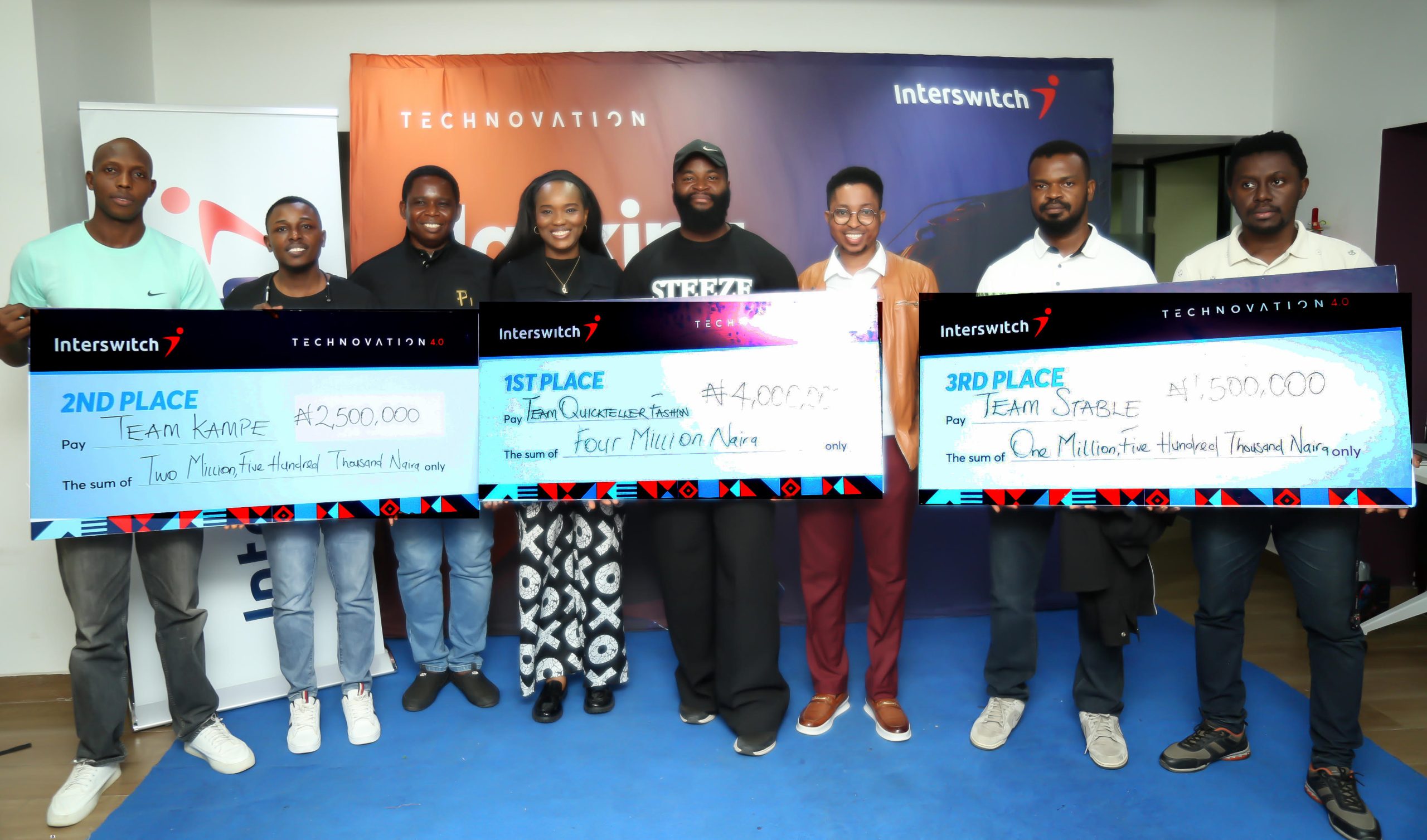 Interswitch awards ₦10 million to winners of technovation 4.0 hackathon