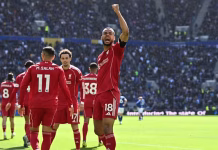 Liverpool edge Everton 2-1 as Van Dijk seals late derby win