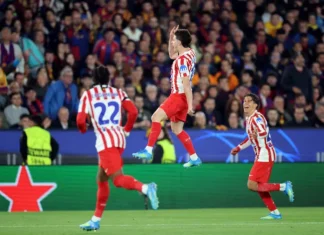 Atletico Madrid hold off Barcelona to reach UCL Semi-Finals