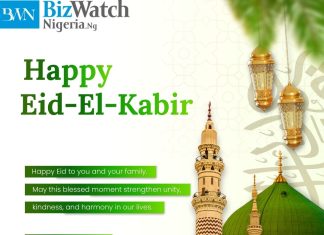 Happy Eid-El-Kabir Message from Bizwatch Nigeria