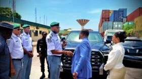 Customs hands over stolen luxury vehicles recovered at Tin Can Port to Canada