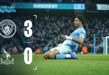 Manchester City beat Crystal Palace 3-0 to sustain premier league title pressure