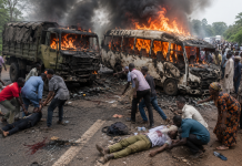 Adamawa inferno: 4 Corps members, two others killed in highway collision