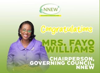 NNEW appoints Morounfayo Williams as Governing Council Chairperson