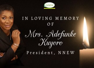 NNEW mourns passing of president, Mrs. Adefunke Kuyoro