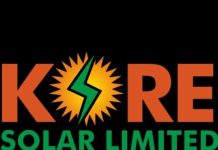Kore Solar bags award for outstanding solar energy solutions firm