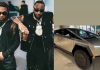 Davido gifts Mayorkun Tesla Cybertruck