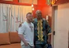 British artiste Luca Zuccotti visits New Afrika Shrine