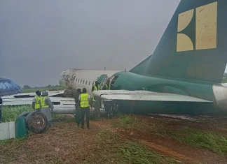 Zero casualties as Enugu Air jet slides off Benin runway