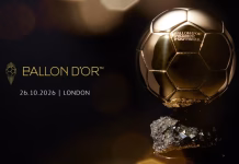 2026 Ballon d’or ceremony to hold in London on October 26