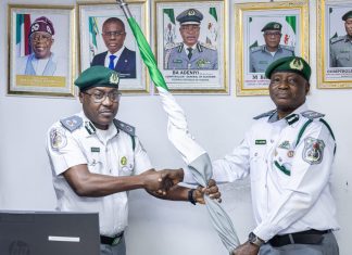 Customs Lilypond Export Command witnesses leadership transition as Ariyibi retires, Salako assumes acting role