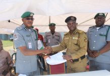 Seme Customs intercepts 1,306 sacks of expired noodles, hands explosives to police