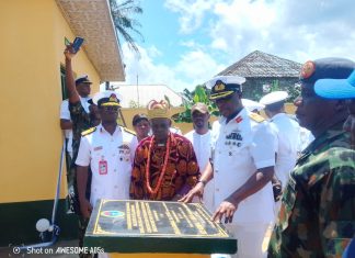 Nigerian Navy inaugurates school projects in Bayelsa community