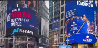 Davido joins Dangote at Times Square refinery display
