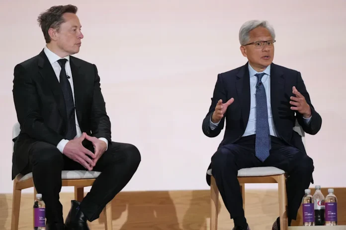 nvidia ceo and elon musk