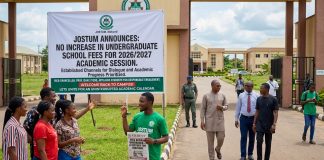 JOSTUM suspends school fees increase for 2026/2027 session
